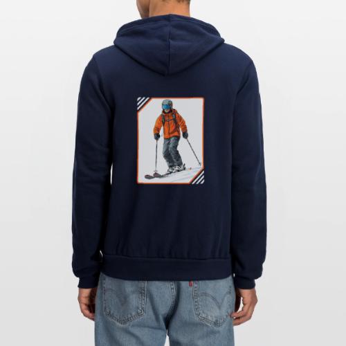 Skiing Thrill Ride - Unisex Full Zip Hoodie