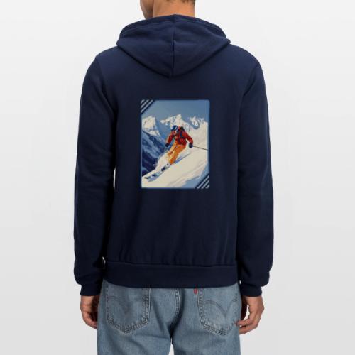 Mountain Skiing Vibes - Unisex Full Zip Hoodie