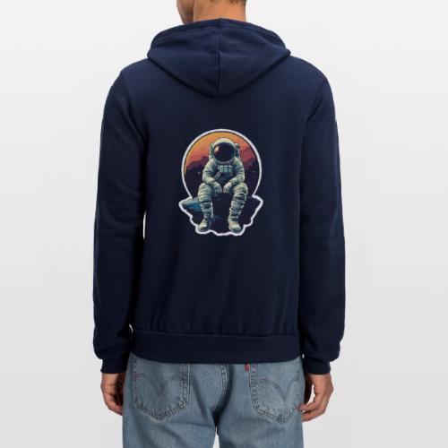 Astronaut in the Void - Unisex Full Zip Hoodie