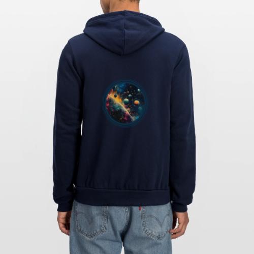 Painted Planetscape - Unisex Full Zip Hoodie