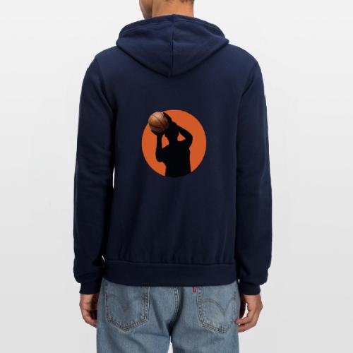 Basketball: Focused Precision - Unisex Full Zip Hoodie