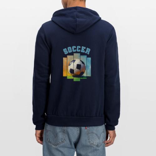 Soccer Ball Vibes - Unisex Full Zip Hoodie