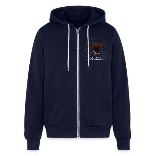Bubbles, White Version - Unisex Full Zip Hoodie