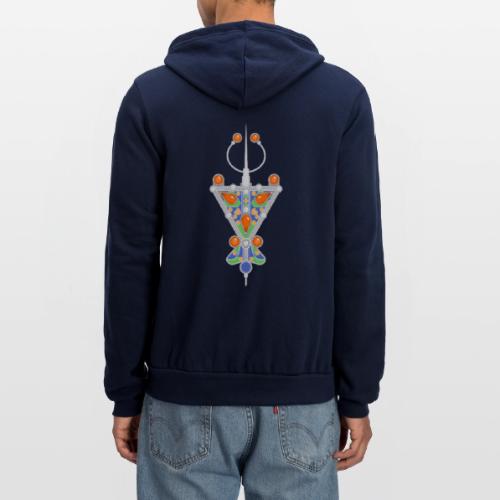 Amazigh: Tazerzit Heritage - Unisex Full Zip Hoodie