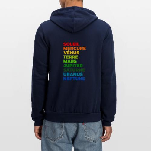 Solar System in Color - Unisex Full Zip Hoodie
