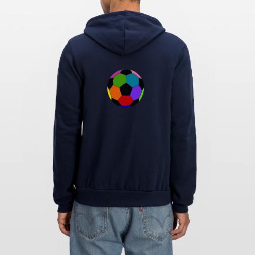 Multi-colored soccer ball - Unisex Full Zip Hoodie