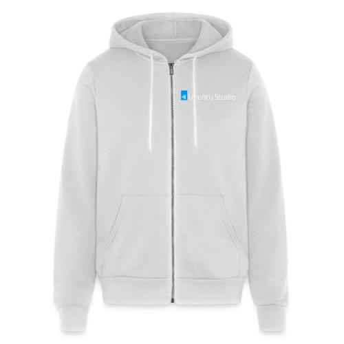 Ubuntu Studio Logo 2022 - White - Unisex Full Zip Hoodie