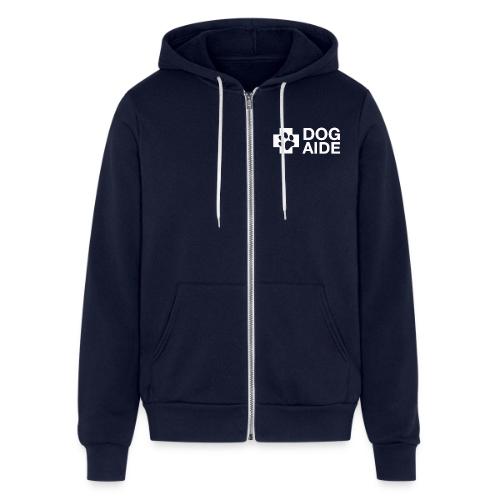 DA Logo White - Unisex Full Zip Hoodie