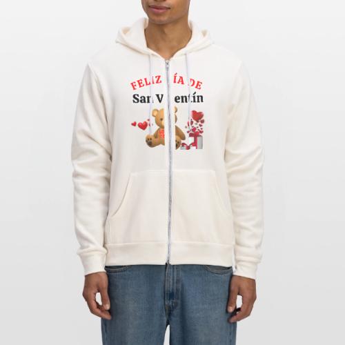 Valentine's Day Celebration Bears Love Hearts. - Unisex Full Zip Hoodie