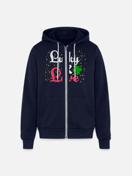 Patricks Day - Unisex Full Zip Hoodie - navy