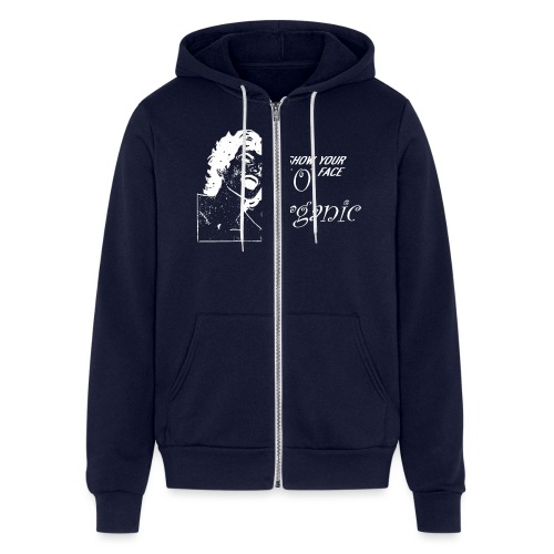 Organic - Show Your O Face - Bella + Canvas Unisex Full Zip Hoodie