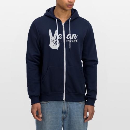 Vegan for life - Unisex Full Zip Hoodie