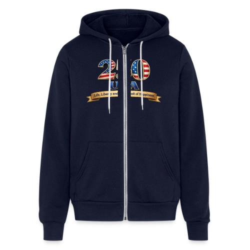 250 USA Liberty Banner - Unisex Full Zip Hoodie