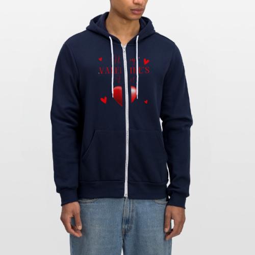 Valentin Designs, Fashion February 14 Valentine's. - Unisex Full Zip Hoodie