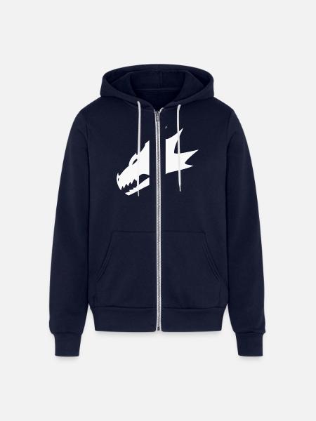 Salamander - Unisex Full Zip Hoodie - navy