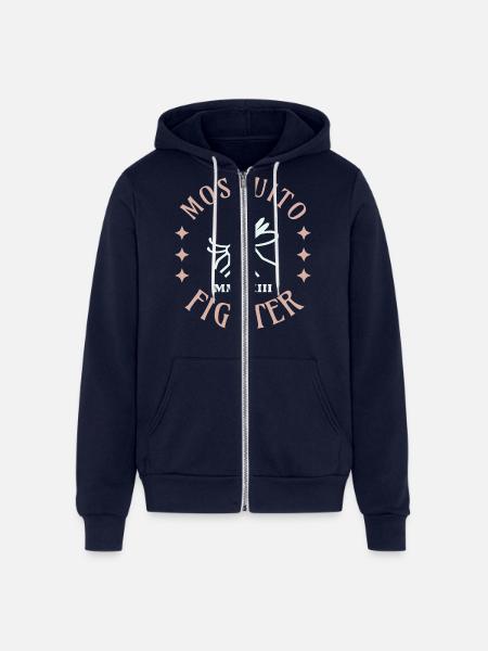 mosquito fighter - Unisex Full Zip Hoodie - navy