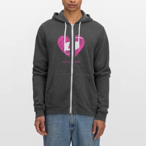 I HEART AN ALUMNI - Unisex Full Zip Hoodie