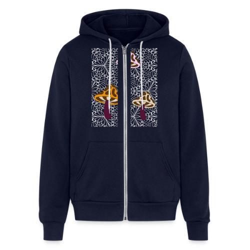 Fall Season Mushroom Designs - Unisex Full Zip Hoodie