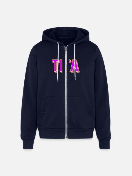 tita - Unisex Full Zip Hoodie - navy