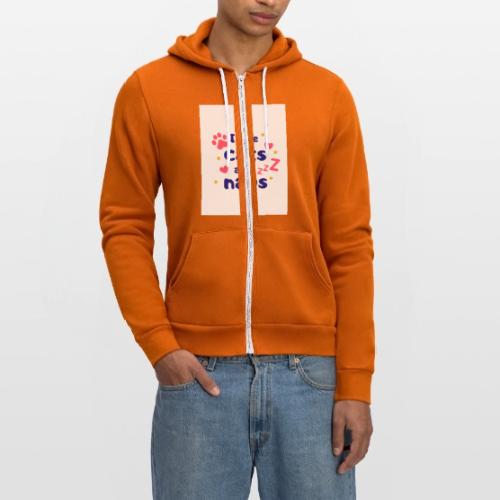 I Love Cats and Naps - Unisex Full Zip Hoodie