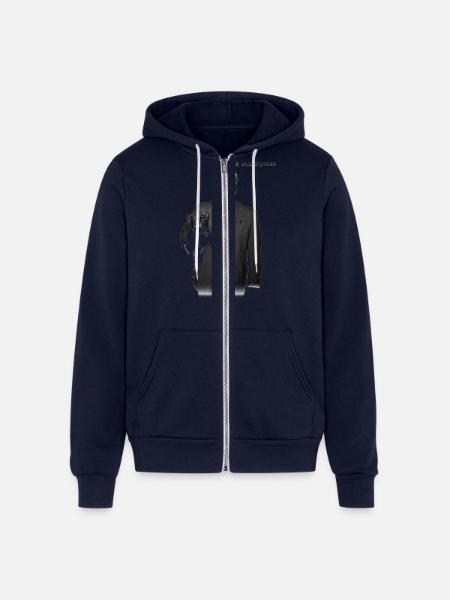 LCD Sound System - Unisex Full Zip Hoodie - navy