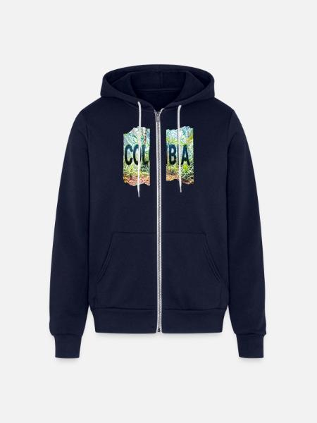 COLOMBIA 24 24 - Unisex Full Zip Hoodie - navy