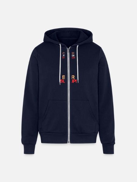 Beer Suit Up - Unisex Full Zip Hoodie - navy