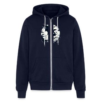 Mystical Dragon Moonlight - Unisex Full Zip Hoodie - navy - Front - Noah (186cm)