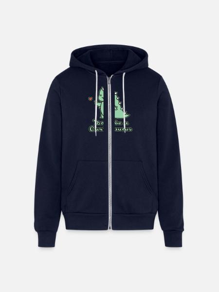 Dinosaur advice - Unisex Full Zip Hoodie - navy