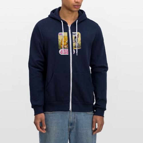 Honey Bear - Fire Tyrants - Unisex Full Zip Hoodie