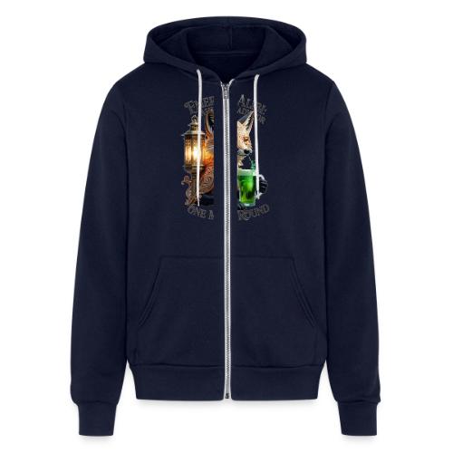 Emerald Alibi Fox Graphic Tee - Unisex Full Zip Hoodie