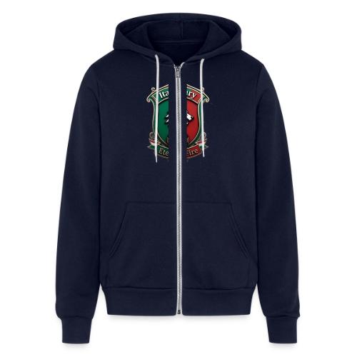 Italy heritage Wolf Fury Tee, Pride Badge Gift - Unisex Full Zip Hoodie