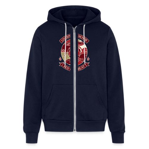 Liverpool Anchor T Shirt, Soccer City Pride Gift - Unisex Full Zip Hoodie