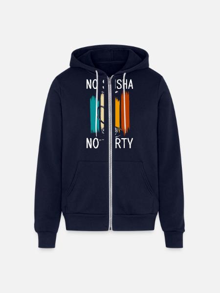 Hookah Chilling Smoking - Unisex Full Zip Hoodie - navy