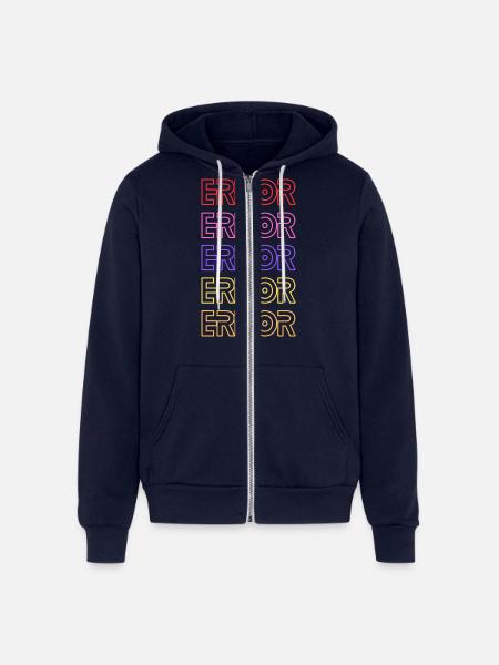 Error - Unisex Full Zip Hoodie - navy