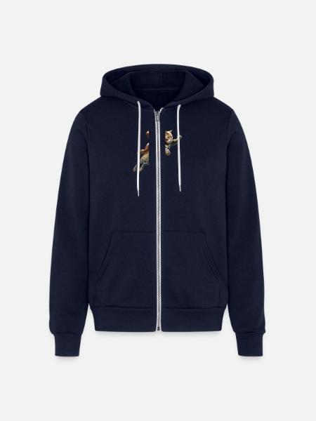marvel cat flying - Unisex Full Zip Hoodie - navy