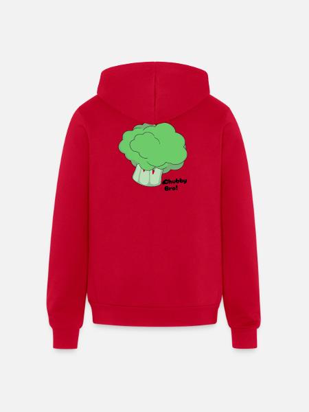 Chubby Bro - Unisex Full Zip Hoodie - red