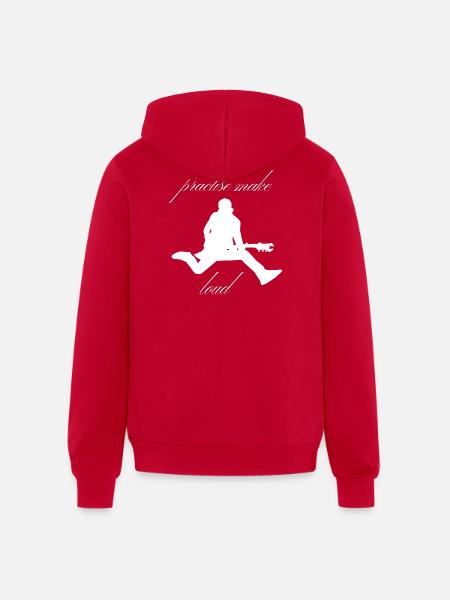 Practise_Make_Loud_-1- - Unisex Full Zip Hoodie - red
