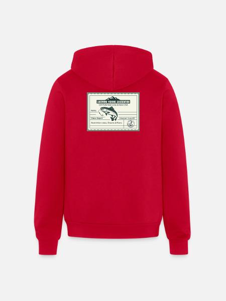 Fishing License PR - Unisex Full Zip Hoodie - red