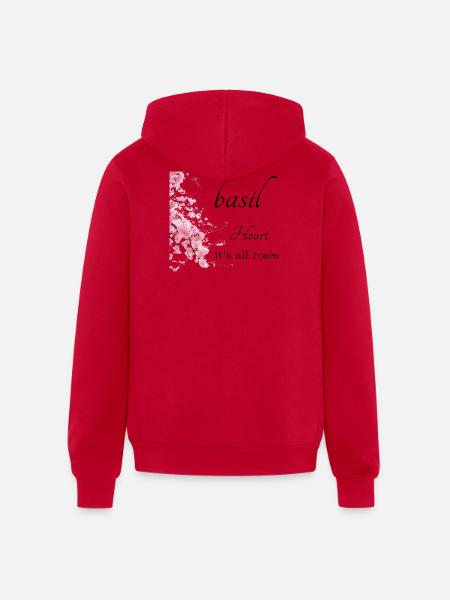 Sakura Bloom - Unisex Full Zip Hoodie - red