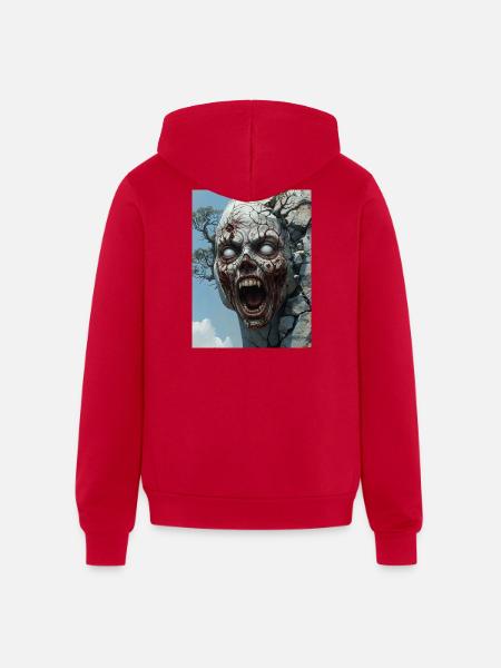 Untitled_design_-3-Nature’s Curse – Undead Horror - Unisex Full Zip Hoodie - red