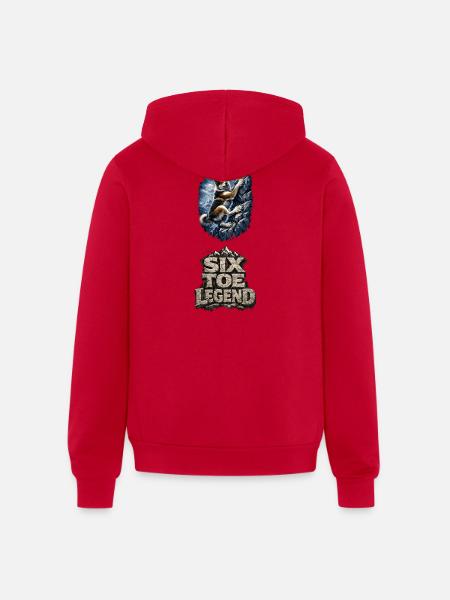 Alpine Husky Climber - Unisex Full Zip Hoodie - red