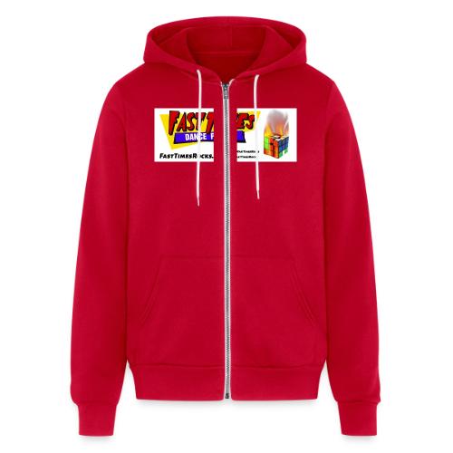 Fast Times Logo with Burning Cube - Unisex Full Zip Hoodie