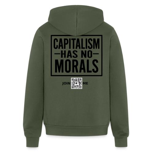 Capitalism (black, back-facing) - Unisex Full Zip Hoodie