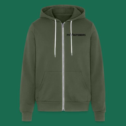 PH Outdoors® Black Long - Unisex Full Zip Hoodie
