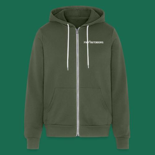 PH Outdoors® White Long - Unisex Full Zip Hoodie