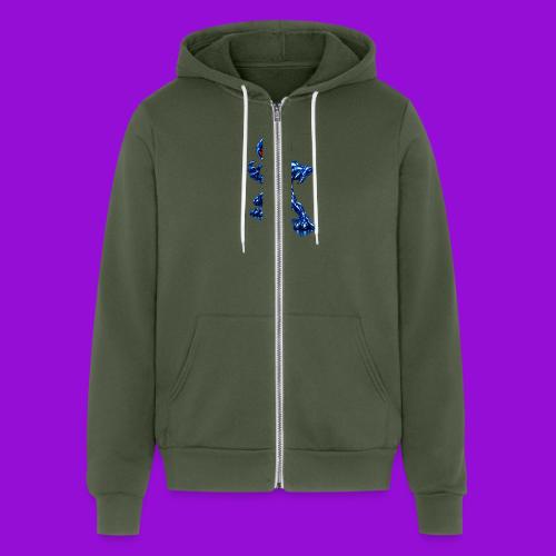 Angry Blue Alien - Unisex Full Zip Hoodie