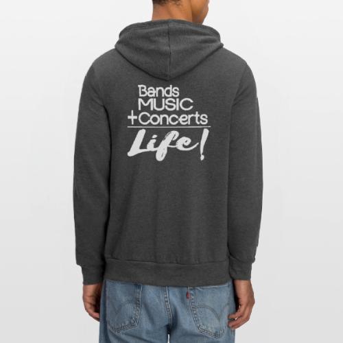 Music is Life - Unisex Full Zip Hoodie
