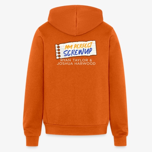 My Perfect Screwup Title Block with White Font - Bella + Canvas Unisex Full Zip Hoodie