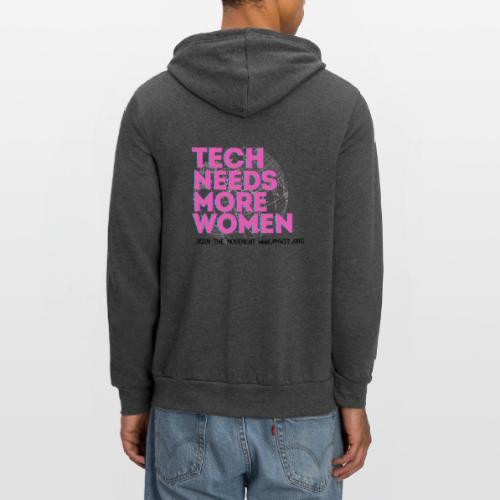 Tech Needs More Women - Unisex Full Zip Hoodie